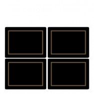 Pimpernel - Classic Tablett 40x30 cm 4-pack Svart