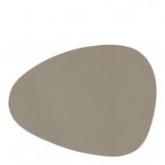 Ziczac - Stone bordstablett 43x32 cm organisk taupe