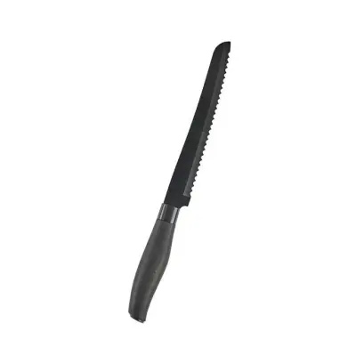 Svart brödkniv 20 cm