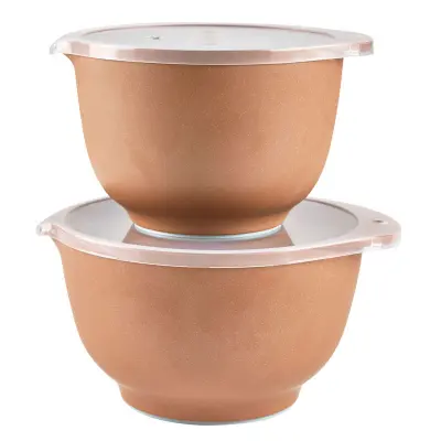 Rosti Margretheskål, Pebble Terra med lock, 2 + 3 liter