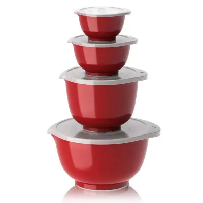 Skålset Margrethe 0,25, 0,5, 1,5&3 liter, röd - Rosti
