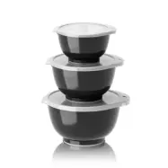 Skålset Margrethe 0,25, 0,5&0,75 liter, carbon black - Rosti