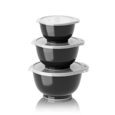Skålset Margrethe 0,25, 0,5&0,75 liter, carbon black - Rosti