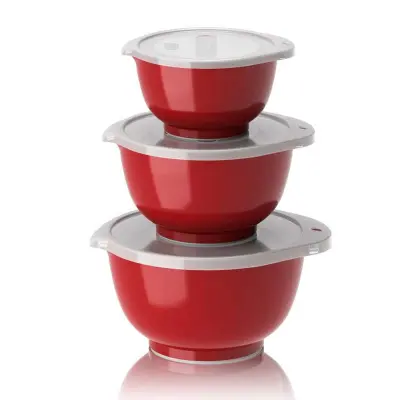 Skålset Margrethe 0,25, 0,5&0,75 liter, röd - Rosti