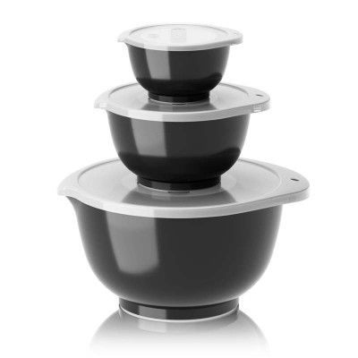 Skålset Margrethe 0,25, 0,75&3 liter, carbon black - Rosti