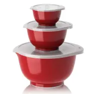 Skålset Margrethe 0,25, 0,75&3 liter, röd - Rosti