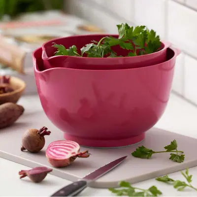 Skålset Margrethe 1,5&3 liter, beetroot - Rosti