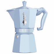 Bialetti Mokabryggare 6 koppar, blå