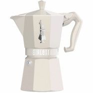 Bialetti Mokabryggare 6 koppar, vit