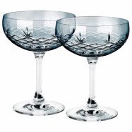 Frederik Bagger Crispy Gatsby Champagneglas, 2 st sapphire
