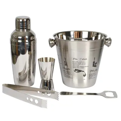 Deluxe set för drinkar i 5 delar, rostfritt stål