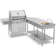 Contura steel Hörnkök med gasolgrill 500 - Stativ med skåp