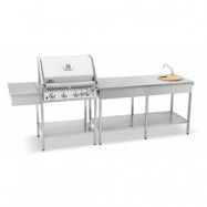 Contura steel Stativ basic - Gasolgrill 485 - 1 st sidobord - Underdel basic + Topp 3