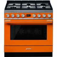 Smeg CPF9GPOR Portofino gasspis, orange