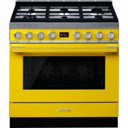 Smeg CPF9GPYW Portofino gasspis, gul