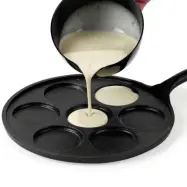 Plättlagg i gjutjärn för induktion, Ø 23 cm