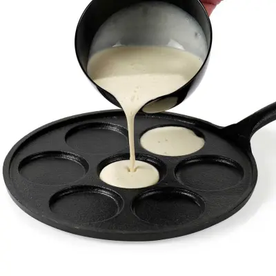 Plättlagg i gjutjärn för induktion, Ø 23 cm