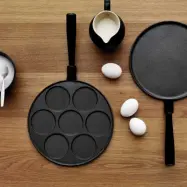 Gense Plättpanna med rörhandtag, gjutjärn, Ø 26 cm