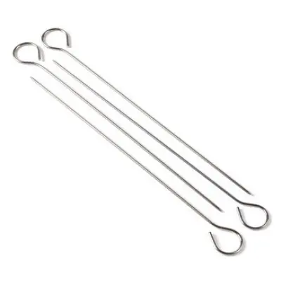 Grillspett i rostfritt stål, 4 st
