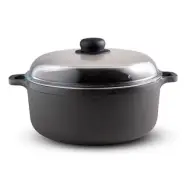Gense Gjutjärnsgryta med glaslock, 4 liter