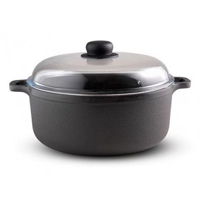 Gense Gjutjärnsgryta med glaslock, 4 liter