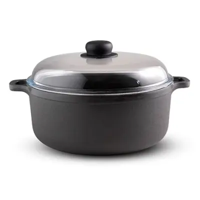 Gense Gjutjärnsgryta med glaslock, 4 liter
