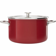 KitchenAid Cookware Collection Gryta m/lock 24 cm, röd