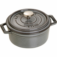 Staub La Cocotte Rund Gryta Grå 12 cm 0,4 l