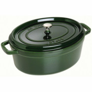 Staub Oval Gryta 31 cm 5,5 liter Basilikagrön