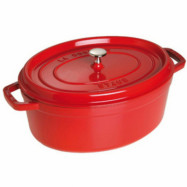 Staub Oval Gryta 33 cm 6,7 liter Röd