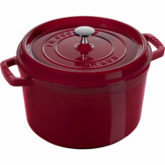 Staub Rund Gryta 24 cm. 4,8 L, Bordeaux