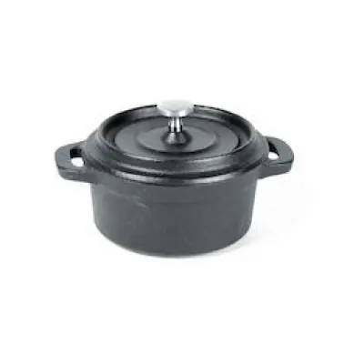 Gjutjärnsgryta Ø10 cm, med lock