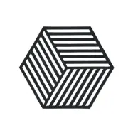 Grytunderlägg Hexagon, Black - Zone Denmark