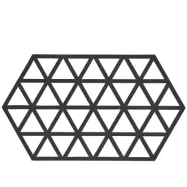 Grytunderlägg Triangle 24x14 cm, Black - Zone Denmark