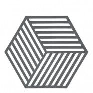 Zone Denmark - Hexagon Grytunderlägg SilIkon 16 cm Grå