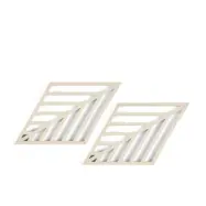 Rhombus Leaf Grytunderlägg 2 st, Birch