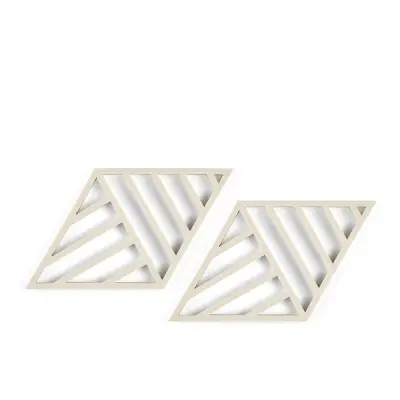 Rhombus Lines Grytunderlägg 2 st, Birch