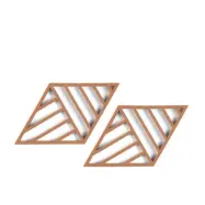 Rhombus Lines Grytunderlägg 2 st, Cayenne