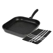 Exxent Grillpanna 28 cm och kökshandduk