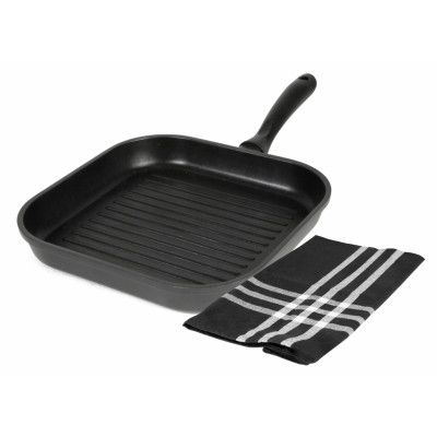 Exxent Grillpanna 28 cm och kökshandduk