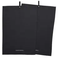 2-pack Kökshandduk, mörkgrå - Blomsterbergs