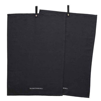 2-pack Kökshandduk, mörkgrå - Blomsterbergs
