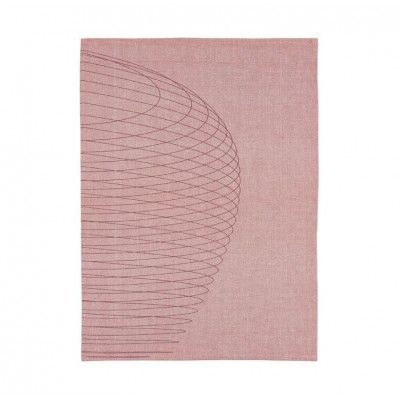 Kökshandduk 50x70 cm, Dry Art Circles, Röd