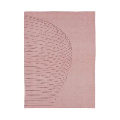 Kökshandduk 50x70 cm, Dry Art Circles, Röd