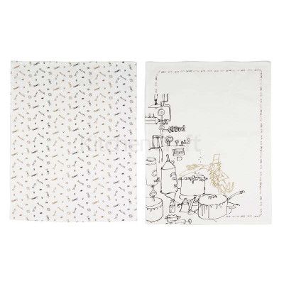 Kökshandduk Roald Dahl, Charlie And The Chocolate Factory Guld, 2-pack