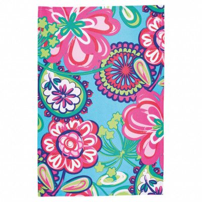 Kitchen Craft Kökshandduk Blommor och ränder, 2-pack