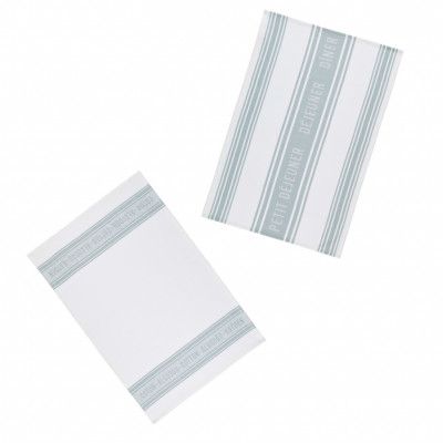 Kitchen Craft Kökshandduk Jacquard Grey, 2-pack