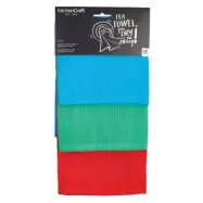 Kökshandduk Waffle Weave Mix, 3 st - KitchenCraft