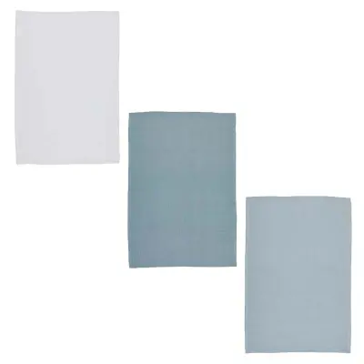 Kökshandduk Waffle Weave grå, 3 st - KitchenCraft