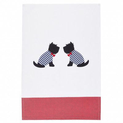 Kitchen Craft Kökshandduk Westie, 2-pack